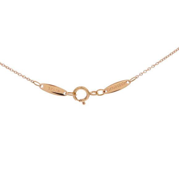 Tiffany & Co. 7mm Elsa Peretti Open Heart Pendant Necklace 18K Rose Gold - Picture 4 of 4